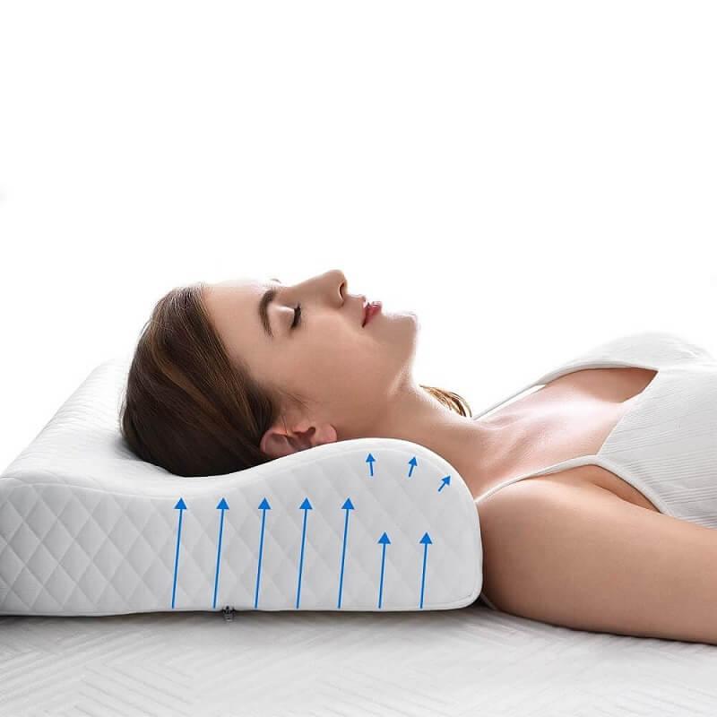 Oreiller ergonomique soutien nuque conception alignement colonne vertébrale