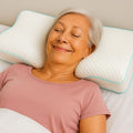 Oreiller Cervical à Memoire de Forme, oreiller ergonomique, meilleur oreiller mal de cou, oreiller cervical